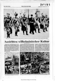 Ansiehten wilhelminischer Kultur - Neue Zürcher Zeitung