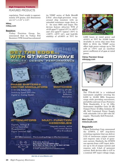 PcB - High Frequency Electronics