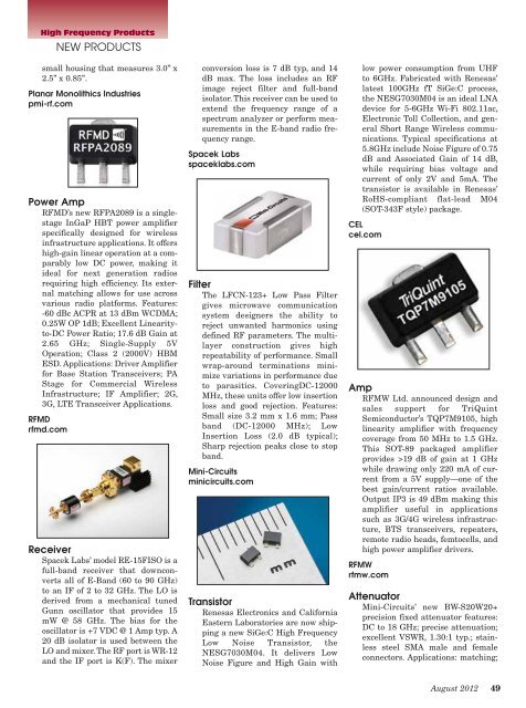 PcB - High Frequency Electronics