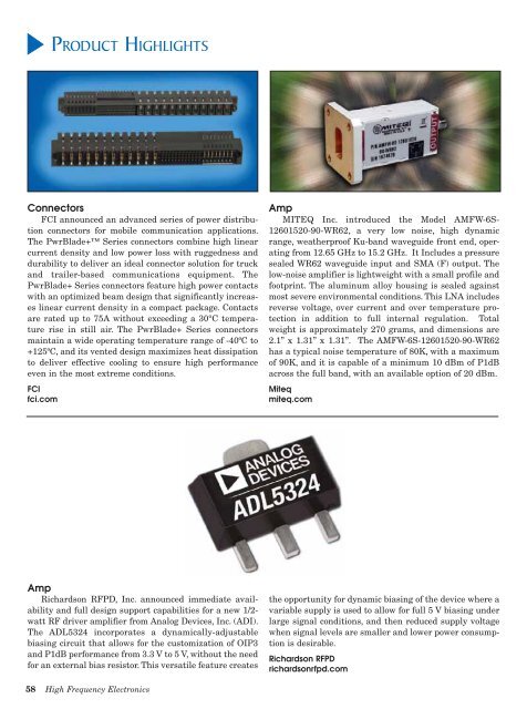 PcB - High Frequency Electronics