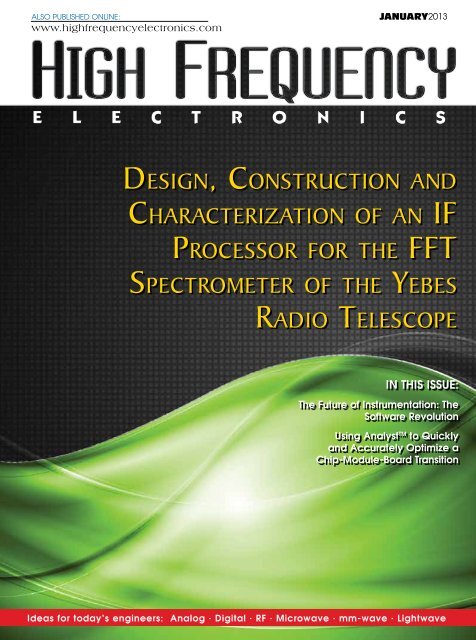 The Future of Instrumentation - High Frequency Electronics