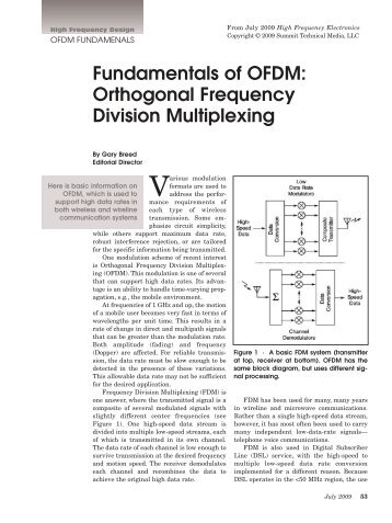 Fundamentals of OFDM - High Frequency Electronics