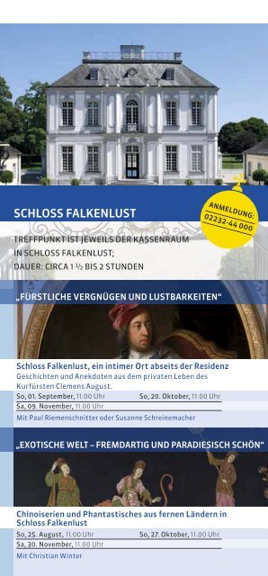 downloaden. (1436kB) - Schlösser Augustusburg und Falkenlust