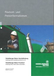 Heidelberger Beton Aschaffenburg Heidelberger Beton Frankfurt