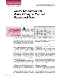 Vector Modulator ICs Make it Easy to Control Phase and Gain