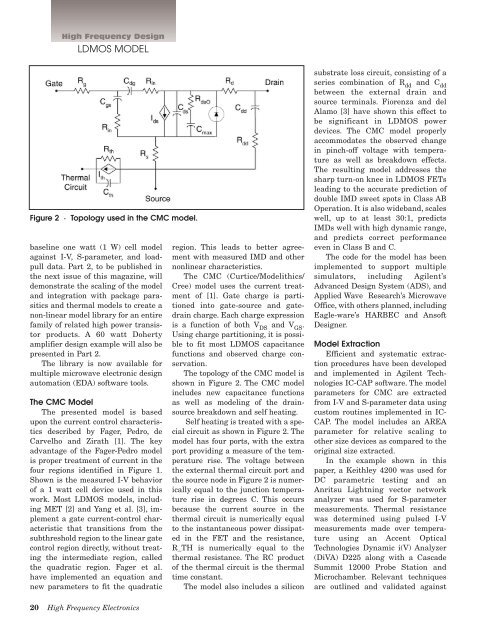 New LDMOS Model Delivers Powerful Transistor Libraryâ Part 1 ...