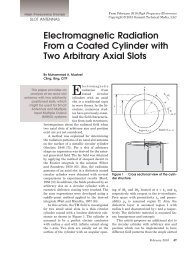 Electromagnetic Radiation From a Coated Cylinder with Two ...