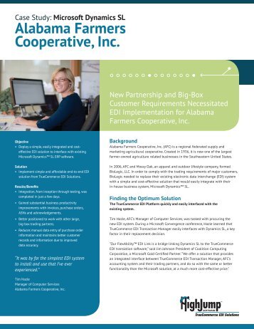 Alabama Farmers Cooperative Case Study (PDF) - HighJump ...