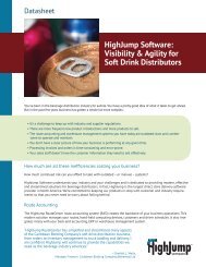 HighJump Software: Visibility & Agility for Soft Drink Distributors