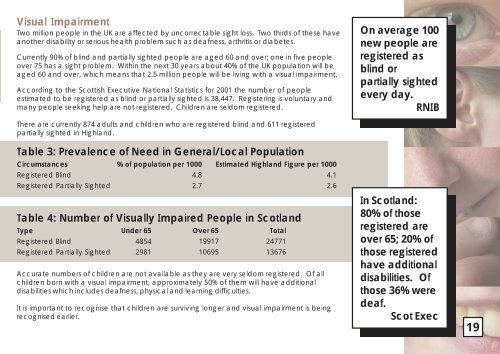 A Single Strategy for Sensory Needs - The Highland Council