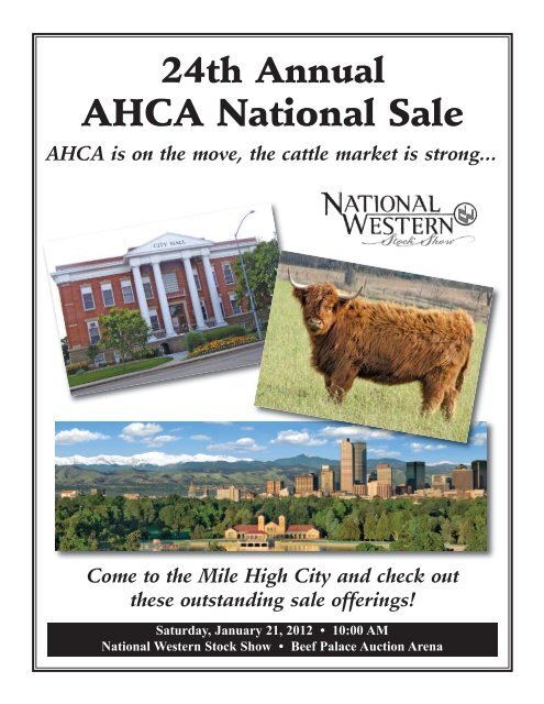 AHCA National Sale - American Highland Cattle Association