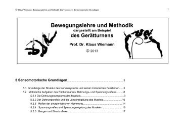 4.5. Sensomotorische Grundlagen - Arbeitsgruppe Prof. Dr. Klaus ...