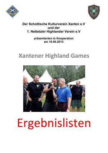 Bericht Auswertung Highland Games Xanten 2013.pdf - 1. Nettetaler ...