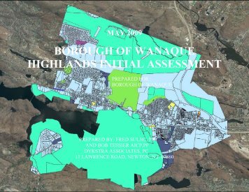 borough of wanaque highlands initial assessment - New Jersey ...