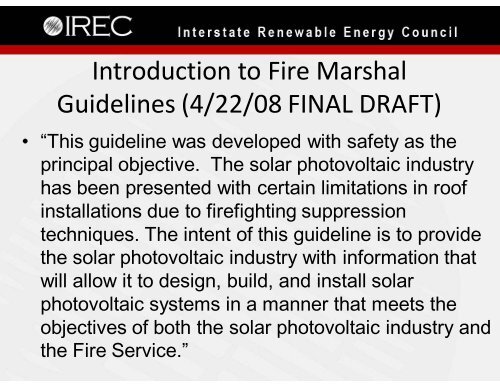 Understanding the Cal Fire Solar Photovoltaic Installation Guideline