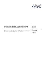 Sustainable Agriculture Technical Report - New Jersey Highlands ...