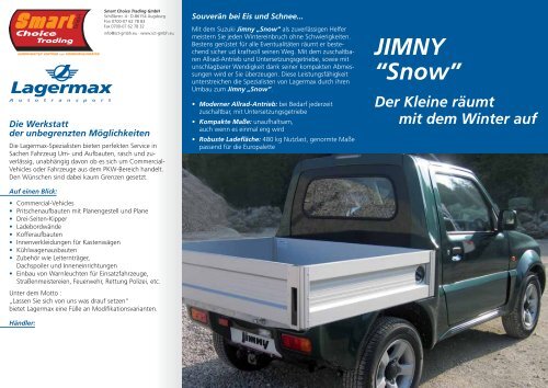 Download: PDF Infoblatt Suzuki Jimny "Snow"