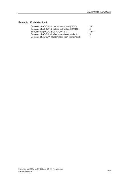 Statement List (STL) - DCE FEL ČVUT v Praze