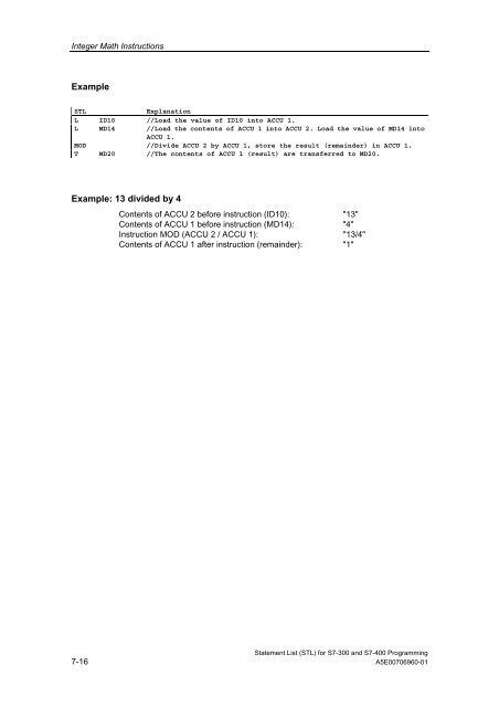 Statement List (STL) - DCE FEL ČVUT v Praze