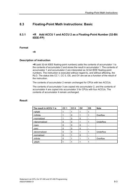 Statement List (STL) - DCE FEL ČVUT v Praze