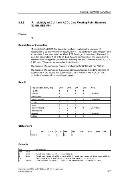 Statement List (STL) - DCE FEL ČVUT v Praze