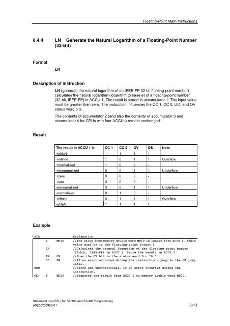 Statement List (STL) - DCE FEL ČVUT v Praze