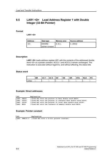 Statement List (STL) - DCE FEL ČVUT v Praze