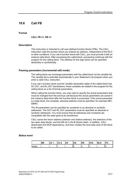 Statement List (STL) - DCE FEL ČVUT v Praze