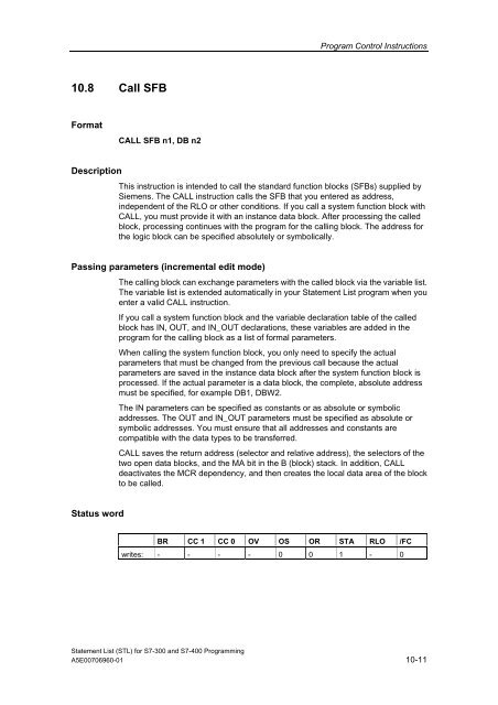 Statement List (STL) - DCE FEL ČVUT v Praze