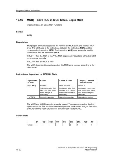 Statement List (STL) - DCE FEL ČVUT v Praze