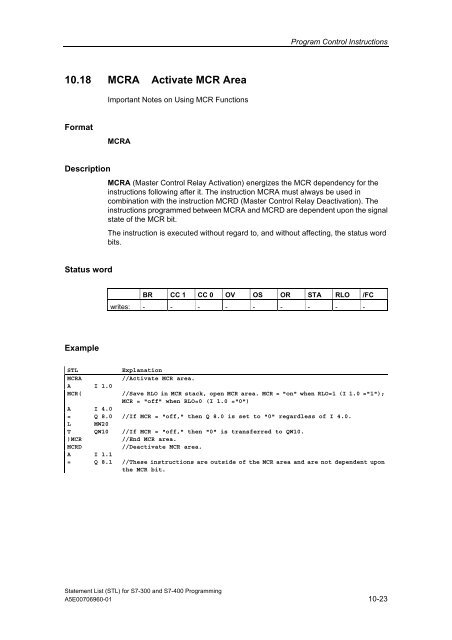 Statement List (STL) - DCE FEL ČVUT v Praze