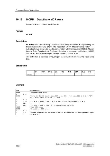 Statement List (STL) - DCE FEL ČVUT v Praze