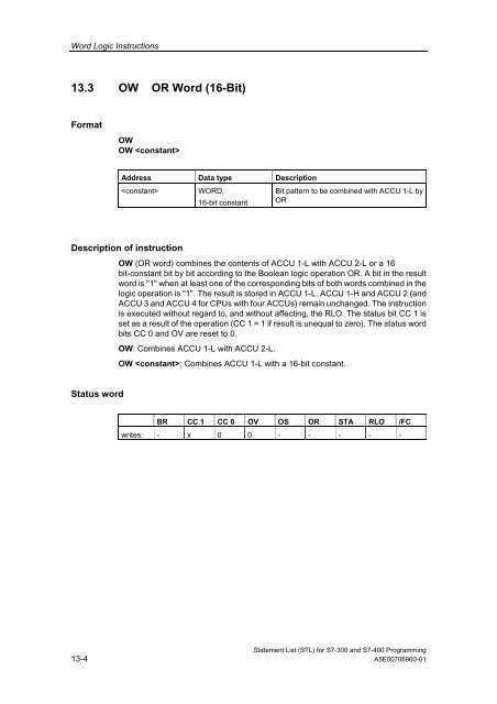 Statement List (STL) - DCE FEL ČVUT v Praze