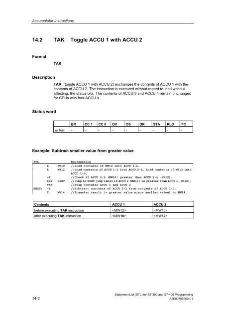 Statement List (STL) - DCE FEL ČVUT v Praze