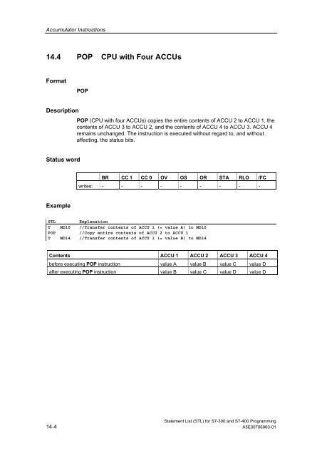 Statement List (STL) - DCE FEL ČVUT v Praze