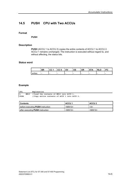 Statement List (STL) - DCE FEL ČVUT v Praze