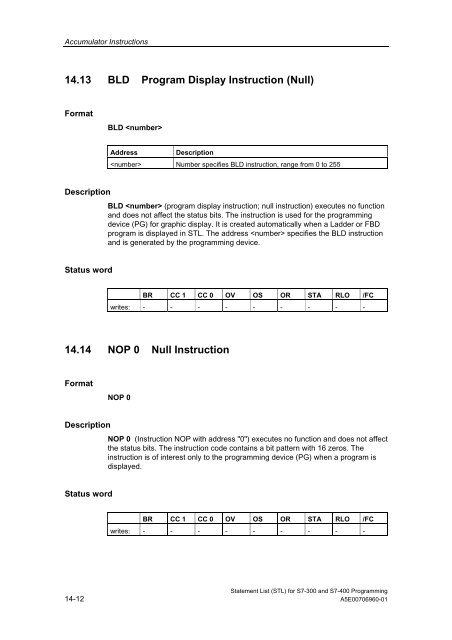 Statement List (STL) - DCE FEL ČVUT v Praze