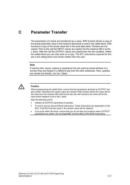 Statement List (STL) - DCE FEL ČVUT v Praze