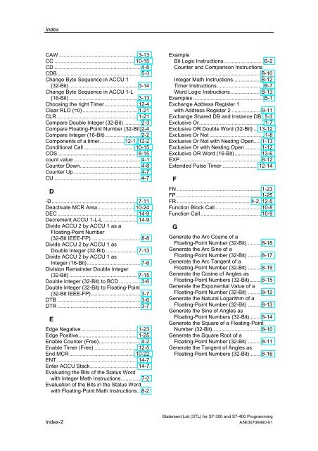 Statement List (STL) - DCE FEL ČVUT v Praze