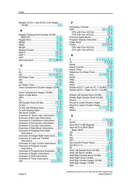 Statement List (STL) - DCE FEL ČVUT v Praze