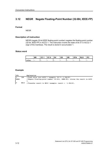 Statement List (STL) - DCE FEL ČVUT v Praze