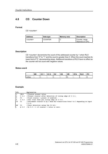 Statement List (STL) - DCE FEL ČVUT v Praze