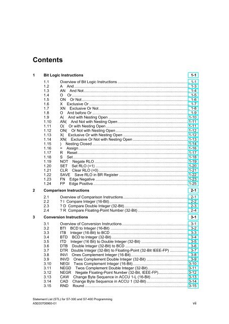 Statement List (STL) - DCE FEL ČVUT v Praze