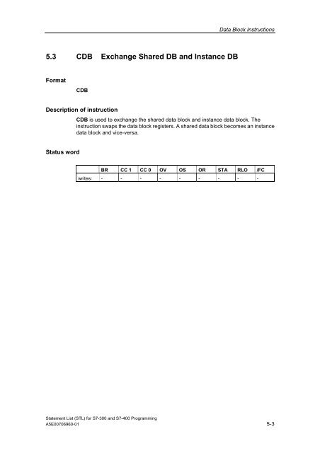 Statement List (STL) - DCE FEL ČVUT v Praze