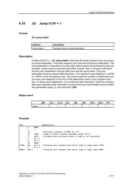 Statement List (STL) - DCE FEL ČVUT v Praze