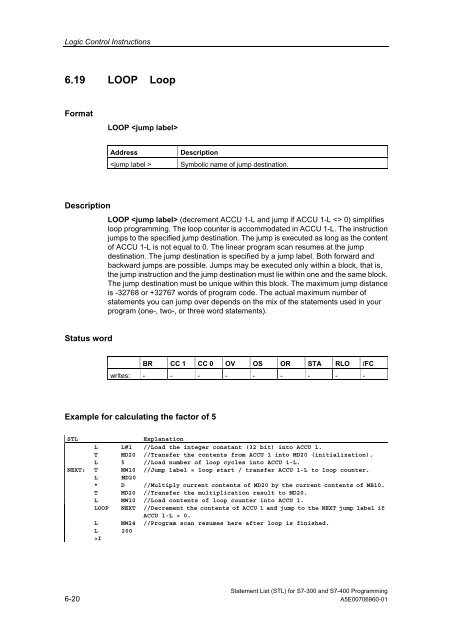 Statement List (STL) - DCE FEL ČVUT v Praze