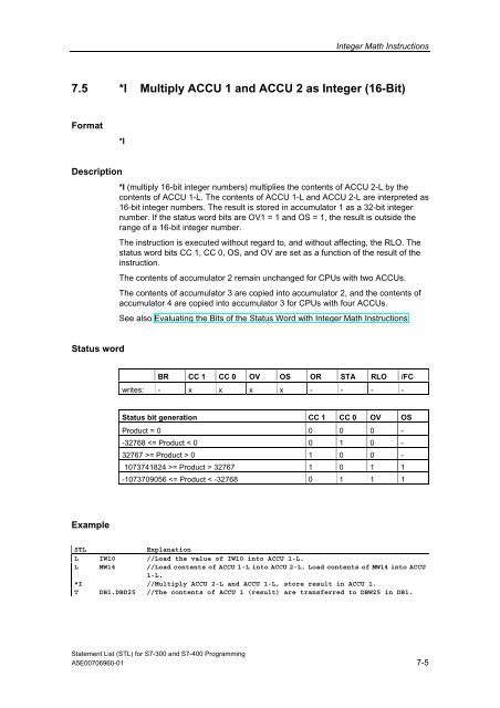 Statement List (STL) - DCE FEL ČVUT v Praze