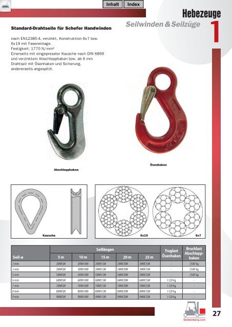 Katalog Hebezeuge - B. Glettenberg GmbH