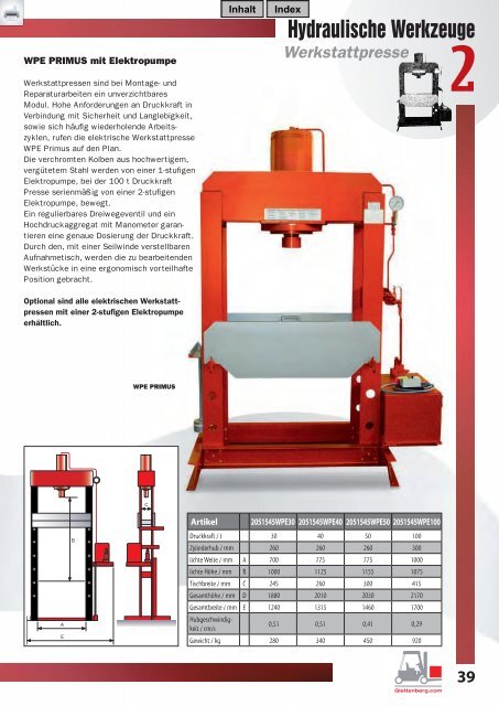 Katalog Hebezeuge - B. Glettenberg GmbH