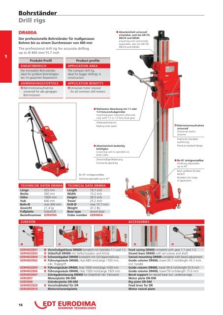 Produktkatalog 2013/2014 Product catalogue ... - EDT EURODIMA